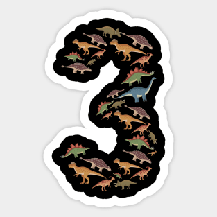 3rd Birthday Boy Toddlers Animal Lover Store Sticker